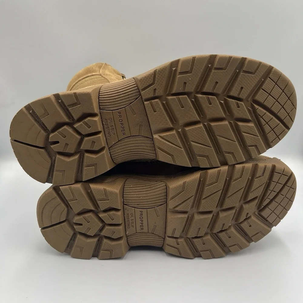 Propper Series 100 F4508 Men Tan Lace Up Military Boots AR670-1 Compliant 8.5M